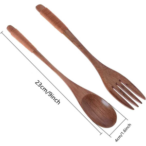 Ensemble de cuillères en bois lisse de haute qualité pour un usage quotidien forme personnalisée remuer décor de cuisine en gros outil de cuisine de haute qualité - Product Image 3