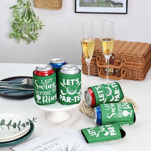 Manchon isotherme en néoprène pour boissons avec impression de logo personnalisé pour les boissons en conserve, les événements sportifs et la promotion de marque - Product Image 2