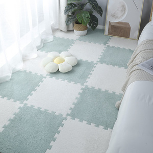 Độ dày bọt thảm sàn với san hô Fleece cho trẻ em không độc hại vuông lồng vào nhau thảm sàn bé chơi Mat cho toddle - Product Image 6