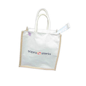 Sac fourre-tout en toile de jute écologique pour femmes, nouveau design pour le prix d'achat - Product Image 4