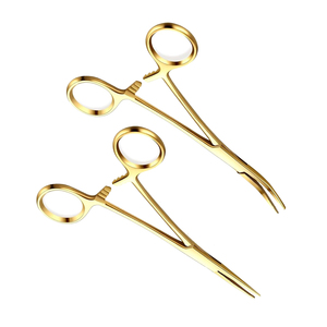 MEDIHEAL SURGICAL CORPORATION Pince hémostatique anti-moustiques de haute qualité en acier métallique plaqué or 12,5 cm, forceps médicaux de classe I - Product Image 2