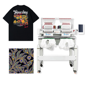 Yinghe Popular 2 cabezas 15 agujas bordado monograma software computarizado con funciones de camiseta plana - Product Image 3