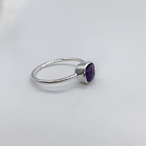 Top Quality S925 Sterling Silver <b>Finger</b> <b>Ring</b> Cushion Cut 6mm Amethyst Gemstone Stylish New Design <b>Finger</b> Jewelry For Women Gift - Product Image 4