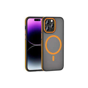 Funda Mate Antihuellas para iPhone 14 Pro 14 Plus y 7 Plus-NXXA Ant Series-Naranja - Product Image 1