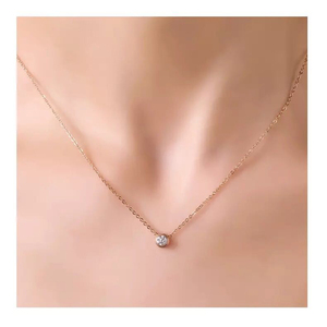 Jeulia Custom <b>Initial</b> Gold Plated Rope <b>Chain</b> Necklace with Zircon - Product Image 6