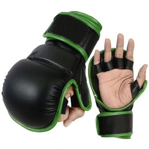 Gants d'entraînement MMA en cuir au design personnalisé Protecteur des mains pour le kickboxing Muay Thai Marque privée Boxe pour les arts martiaux - Product Image 3