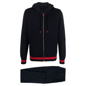 ชุดวิ่งออกกำลังกายแบบซิปมีฮู้ดสำหรับผู้ชายชุดออกกำลังกายแบบกำหนดเอง - Product Image 1