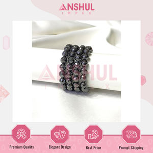 Pulseras de Cuentas Facetadas de Hematita Hechas a Mano en India, Diseño Atractivo y de Alta Calidad, para Regalo de Aniversario y Compromiso - Product Image 5