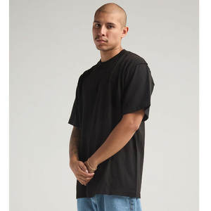 Shaka Wear coupe ample adulte noir lourd à manches courtes t-shirt élégant respirant - Product Image 4