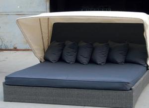 سرير نهاري من الخيزران لأثاث حمامات السباحة الخارجية فائق الجودة - Product Image 3