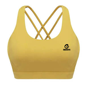 Sujetador Deportivo de Yoga Transpirable de Alta Sujeción, Secado Rápido, Elástico en Cuatro Direcciones, Diseño Personalizado con Logotipo Frontal, Sin Costuras para Mujer - Product Image 1