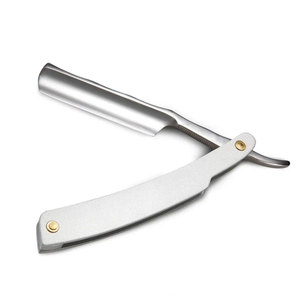 Maquinillas de afeitar de acero inoxidable de alta calidad, maquinillas de afeitar diarias para hombres de una sola hoja con mango de acero inoxidable - Product Image 1