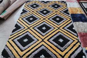 3D Woven Floral Shaggy Carpet <b>Fluffy</b> <b>Cushioned</b> High Pile Modern Living Room Area Rug Turkish Gaziantep Manufacturer Polyester - Product Image 2