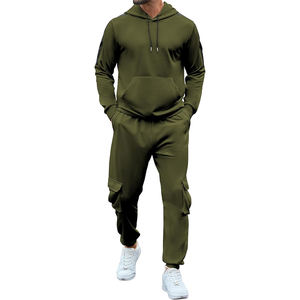 Survêtement à manches longues de haute qualité pour pull adulte tissu doux manchette côtelée vêtements de sport survêtement à séchage rapide pour hommes - Product Image 6