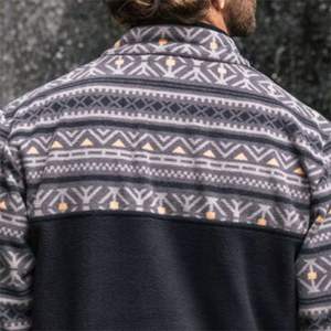 Pull-over en polaire à fermeture éclair pour hommes, doux et durable, idéal pour un usage quotidien et en superposition par temps froid - Product Image 5