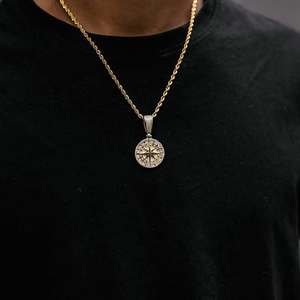 Pendentif Hip Hop Design de luxe en argent 925 avec diamant Moissanite et caution de sac d'argent glacé bijoux de fête personnalisables - Product Image 2