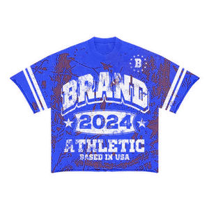 เสื้อยืดกีฬาไซส์ใหญ่พิเศษสำหรับผู้ชายเสื้อยืดพิมพ์ลายกราฟิกสไตล์นักศึกษาวินเทจ - Product Image 4