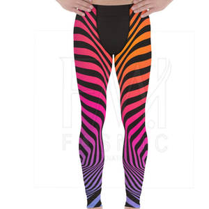 Stylish Sublimation Running Men <b>Leggings</b> For Custom <b>Pattern</b> Style Fitness Wear Exercise Slim Loose Fit - Product Image 1