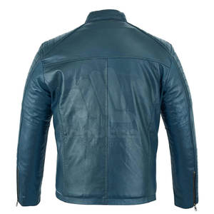 Chaqueta de Cuero Genuino para Hombre, Estilo Urbano, Chaqueta de Cuero Personalizada de Alta Calidad para Hombre, Venta al Por Mayor - Product Image 2