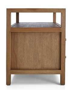 Mesita de noche de madera de alta calidad Cajones OEM Logo Mesita de noche para dormitorio Venta superior Precio barato para hospitales Apartamentos Hogar - Product Image 3