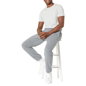 Pantalons de jogging en molleton grande taille pour hommes, doux, chauds, brossés, taille élastique, confortables, pantalons de détente d'hiver, coupe décontractée et confortable - Product Image 4