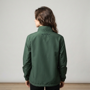 <b>Men</b> Green Hooded Windbreaker <b>Jacket</b> Full Zip Lightweight Outdoor <b>Running</b> Sports Shell <b>Jacket</b> with Drawstring Hood - Product Image 3