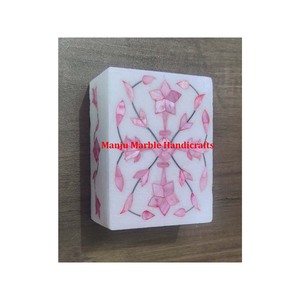 Colección clásica de regalos de lujo, caja con incrustaciones de mármol de diseño de alta calidad con incrustaciones de fregona, tema de trabajo, arte Floral para artículos de embalaje de joyería - Product Image 2