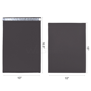 Sobres acolchados de burbujas de polietileno negro de 11x15 pulgadas para embalaje y envío de regalos de comestibles - Product Image 2