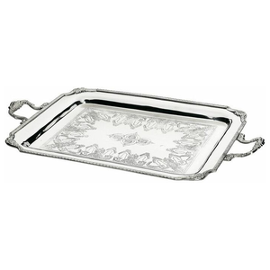 Bandeja DE SERVICIO DE Metal dorado negro de diseño profesional hecha a mano tamaño personalizable artesanía de Metal ecológica boda decorativa - Product Image 2