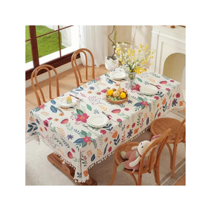Rose Bouquet <b>Tablecloth</b> Printed Cotton 60 by 90 Inch 180 GSM 200 TC Smooth Weave Floral Dining Home OEM Export Importers - Product Image 4