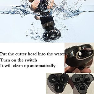 Cabezales de Repuesto para Afeitadora Eléctrica para Hombre, Cabezal Rotatorio de Triple Cuchilla, Piezas Lavables Automáticas para Afeitar la Cara - Product Image 2