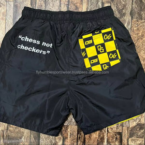 Pantalones cortos de poliéster para correr en el gimnasio para hombres Pantalones cortos de entrenamiento ligeros de secado rápido Diseño personalizado Ropa deportiva atlética - Product Image 1