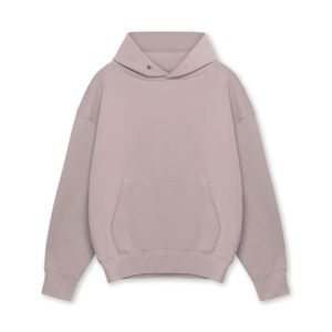 Top Selling High Quality Custom logo Drop Shoulder Plus Size <b>Hoodies</b> 100%cotton French Terry Blank Plain <b>Men</b> Pullover Hoodie - Product Image 4