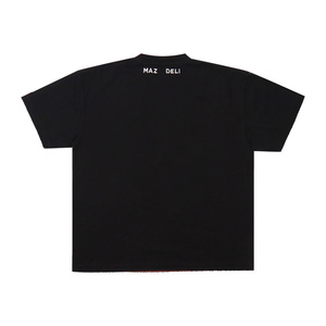 เสื้อยืดคอกลมแขนสั้นสำหรับผู้ชายสีพื้นระบายกรดระบายอากาศได้ดีเสื้อสไตล์ใหม่ - Product Image 2