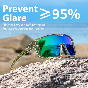 Gafas de Sol Deportivas Kapvoe K232 con Montura TR90 de Aro Completo, Lentes TAC Ligeras, Protección UV400 <span class=keywords><strong>QTC</strong></span>, en Oferta - Product Image 3