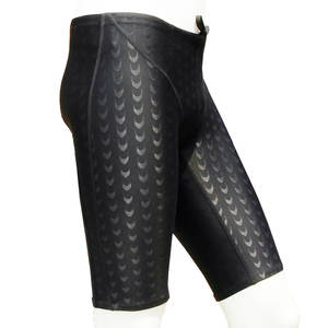 Maillot de bain de compétition professionnel pour homme XXL, taille mi-haute, imprimé monochrome, séchage rapide, sportif, idéal pour la plage, en polyester et élasthanne - Product Image 4