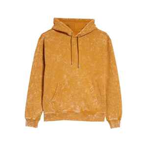 2025 sweats à capuche surdimensionnés personnalisés délavés à l'acide pour hommes haute qualité 100% coton teint uni avec impression numérique pour la saison d'hiver - Product Image 1