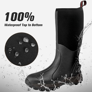 Botas de lluvia impermeables para exteriores urbanas con estilo, zapatos antideslizantes duraderos para todo tipo de clima para hombres y mujeres con ajuste cómodo a la moda - Product Image 4