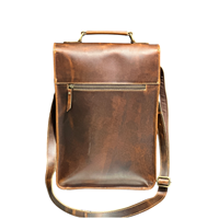 Echtes Leder Maßgefertigte Reißverschluss-Umhängetasche Geometrisch National Bohemian Vintage Luxus Leichtgewicht Herren Frühjahrstasche
