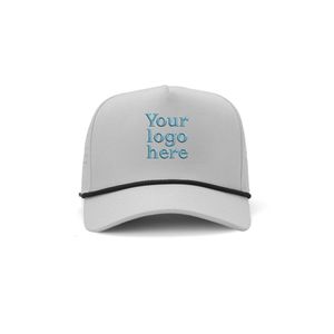 Casquette de golf respirante OEM avec cordon, visière incurvée, perforations laser et broderie personnalisée pour la performance athlétique - Product Image 3