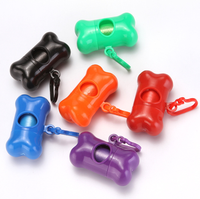 Distributeur de sacs à déjections canines en plastique léger et réutilisable, écologique, biodégradable, portable pour usage extérieur