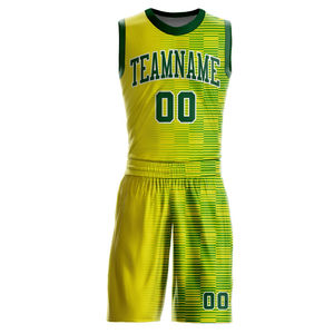Uniformes de basket-ball personnalisés professionnels à séchage rapide pour hommes, enfants, collège, unisexe, ensembles courts respirants, uniformes imprimés - Product Image 1