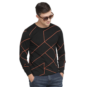 Customized Color & Size <b>Men's</b> Full Sleeve T-shirt 100% Cotton Breathable Eco-Friendly High Quality - Product Image 3
