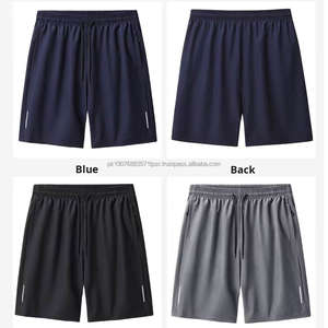 Pantalones Cortos Casuales de Verano para Hombre, de Secado Rápido, de Seda Helada, con Cintura Elástica, de Cinco Puntos, Sueltos, de Pierna Recta, para Playa, Correr y Deportes, Finos - Product Image 5