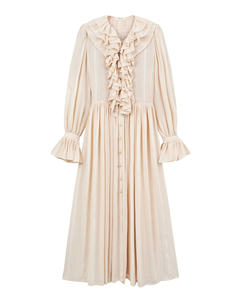 Dreamy Collection Vestido MIDI de lirio de estilo informal para mujer Tela de gasa de verano transpirable Volantes Espalda personalizada Ecológico ODM - Product Image 2