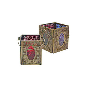 Soporte de Metal para mesa de candelita de último diseño para decoración de cena de hogar y Hotel forma cuadrada de alta calidad chapada en oro con alta calidad - Product Image 1