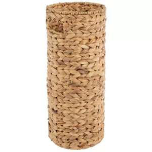 Panier cylindrique en jacinthe d'eau tressé à la main, panier de rangement artisanal, vente en gros, écologique, fabriqué par VGreenArt au Vietnam - Product Image 1