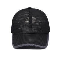 Gorras de béisbol deportivas de verano de alta calidad para hombres, sombrero para el sol de secado rápido, red de malla completa, gorra de camionero transpirable personalizable para exteriores