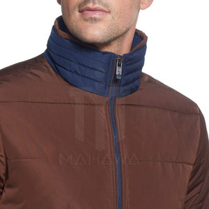 Chaqueta de Invierno para Hombre, de Alta Calidad, Ecológica, Transpirable, de Secado Rápido, con Cuello Alto, Cierre de Cremallera, Diseño Personalizado en la Parte Delantera - Product Image 4