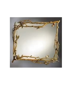 Espejo de Pared de Metal Moderno para Bodas, Chapado en Oro, OEM, ODM, Personalizado, Espejo de Vanidad Hecho a Mano en India - Product Image 3